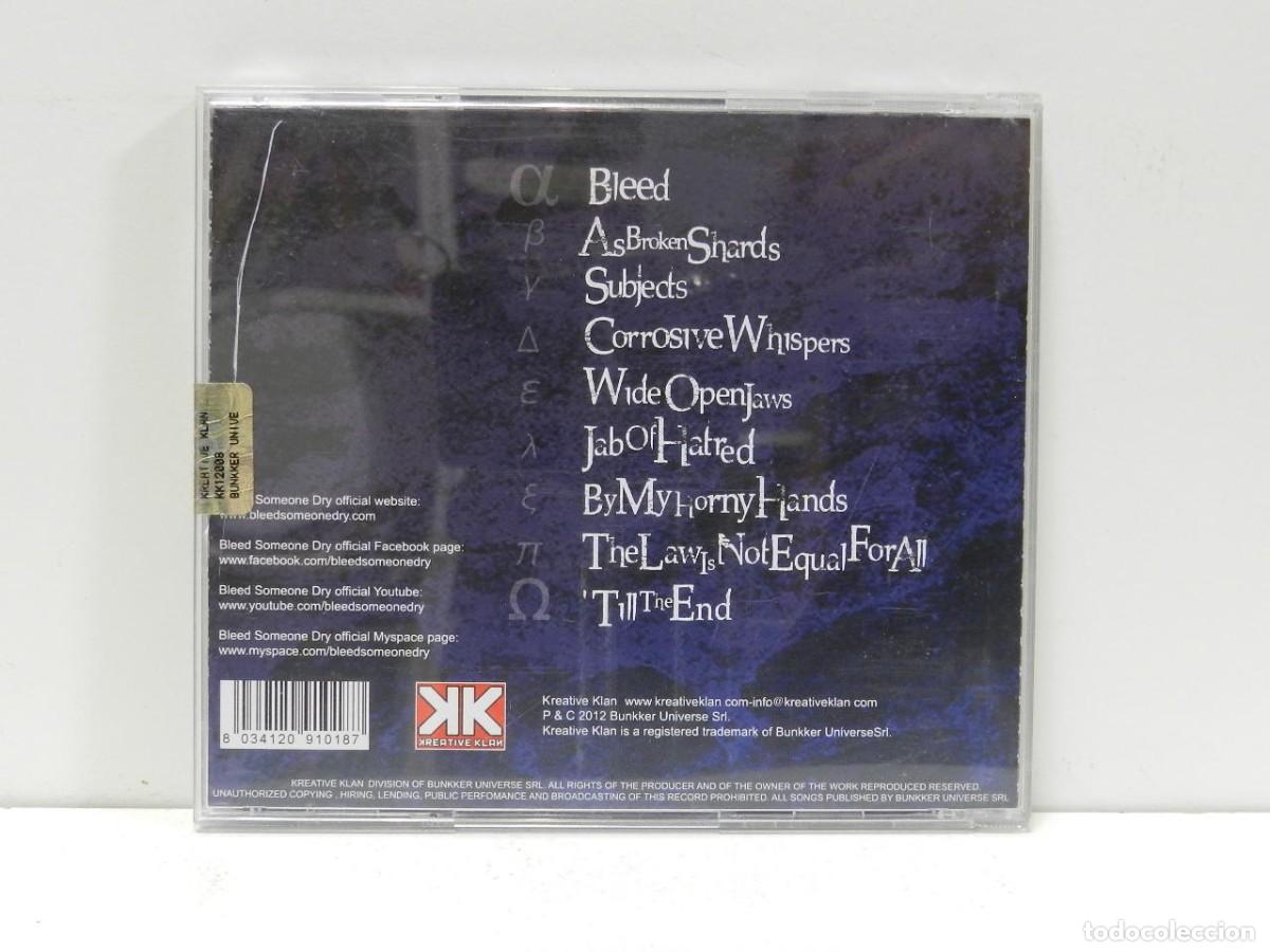 CDs de m&uacute;sica: DISCO CD. Bleed Someone Dry &ndash; Subjects. COMPACT DISC. PRECINTADO. - Foto 2
