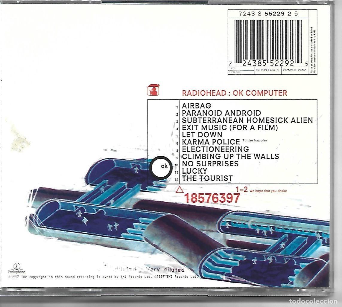 CDs de m&uacute;sica: RADIOHEAD OK COMPUTER - Foto 2