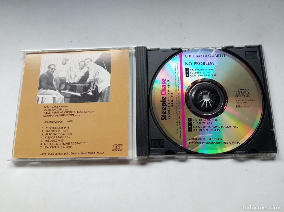 CDs de m&uacute;sica: CHET BAKER QUARTET. NO PROBLEM. CD STEEPLECHASE. SCCD 31131. DENMARK 1989. - Foto 2