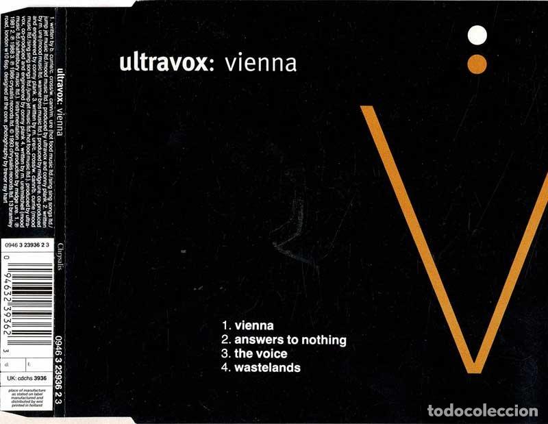 CDs de m&uacute;sica: Ultravox - Vienna. CD Single Edici&oacute;n Limitada - Foto 1