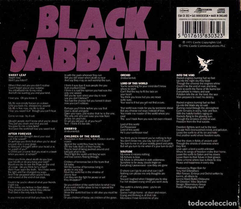 CDs de m&uacute;sica: Black Sabbath - Master Of Reality. CD - Foto 2