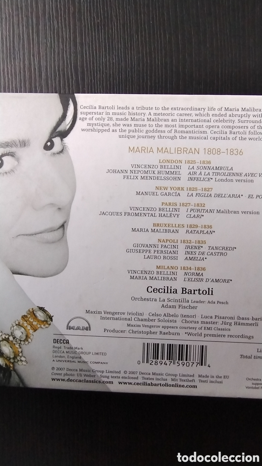 CDs de m&uacute;sica: Mar&iacute;a Cecilia bartoli libro con CD - Foto 2