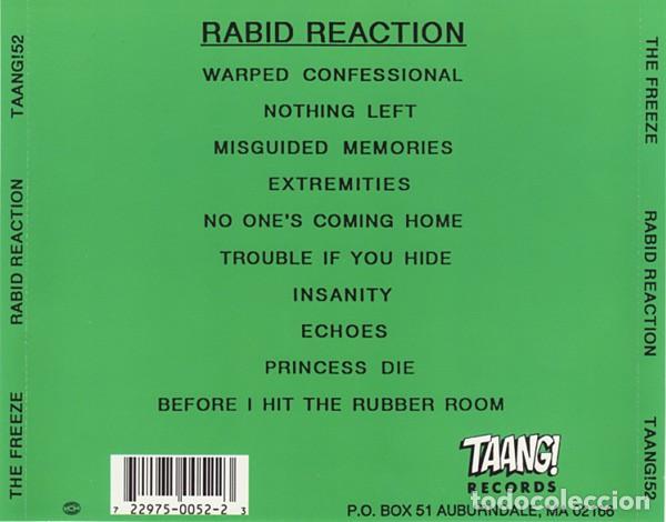 CDs de m&uacute;sica: The Freeze &ndash; Rabid Reaction - Foto 2