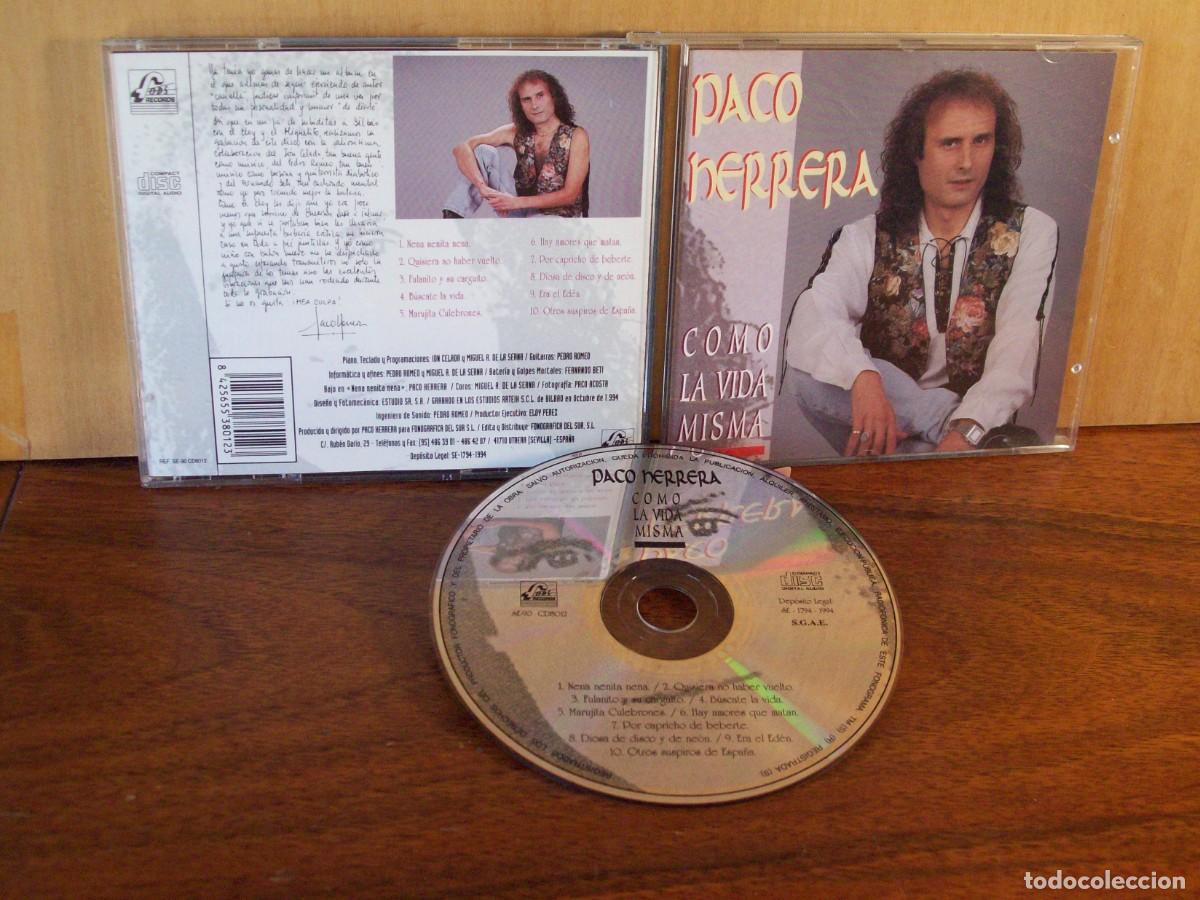 CDs de m&uacute;sica: PACO HERRERA - COMO LA VIDA MISMA - CD - Foto 1