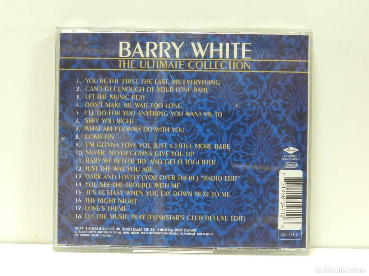 CDs de m&uacute;sica: DISCO CD. Barry White &ndash; The Ultimate Collection. COMPACT DISC. - Foto 2