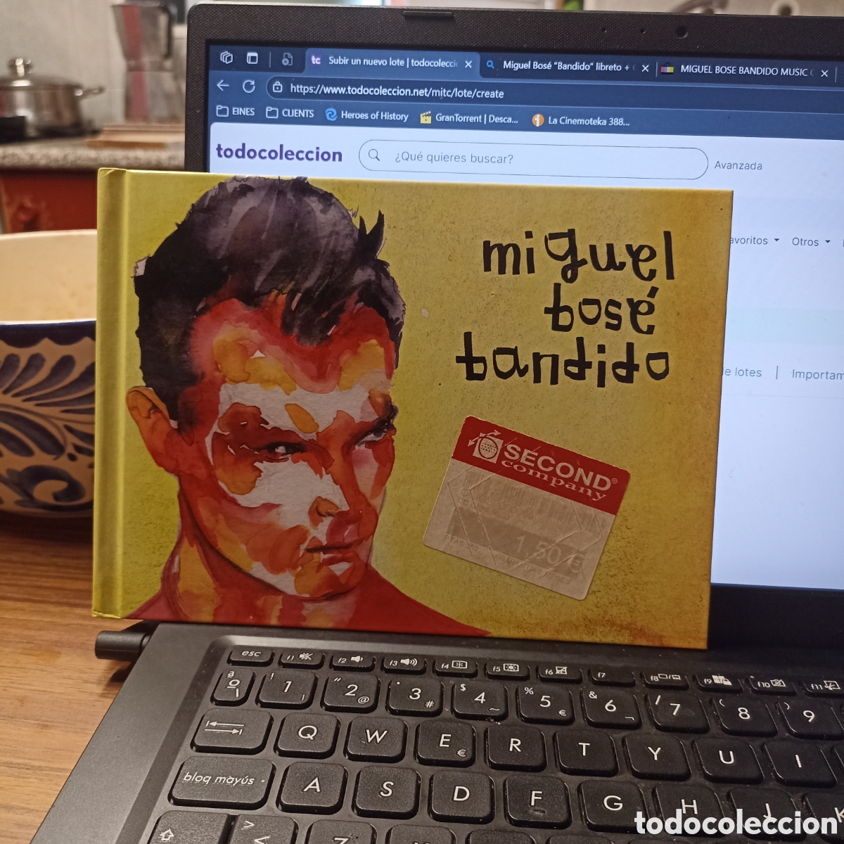 CDs de m&uacute;sica: Miguel Bos&eacute; &rdquo;Bandido&rdquo; libreto + CD - Foto 1