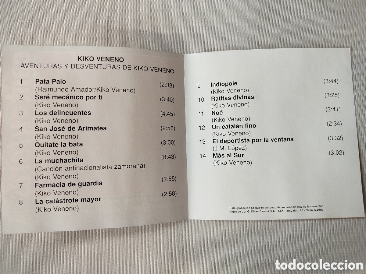 CDs de m&uacute;sica: Kiko Veneno CD 1996. - Foto 3