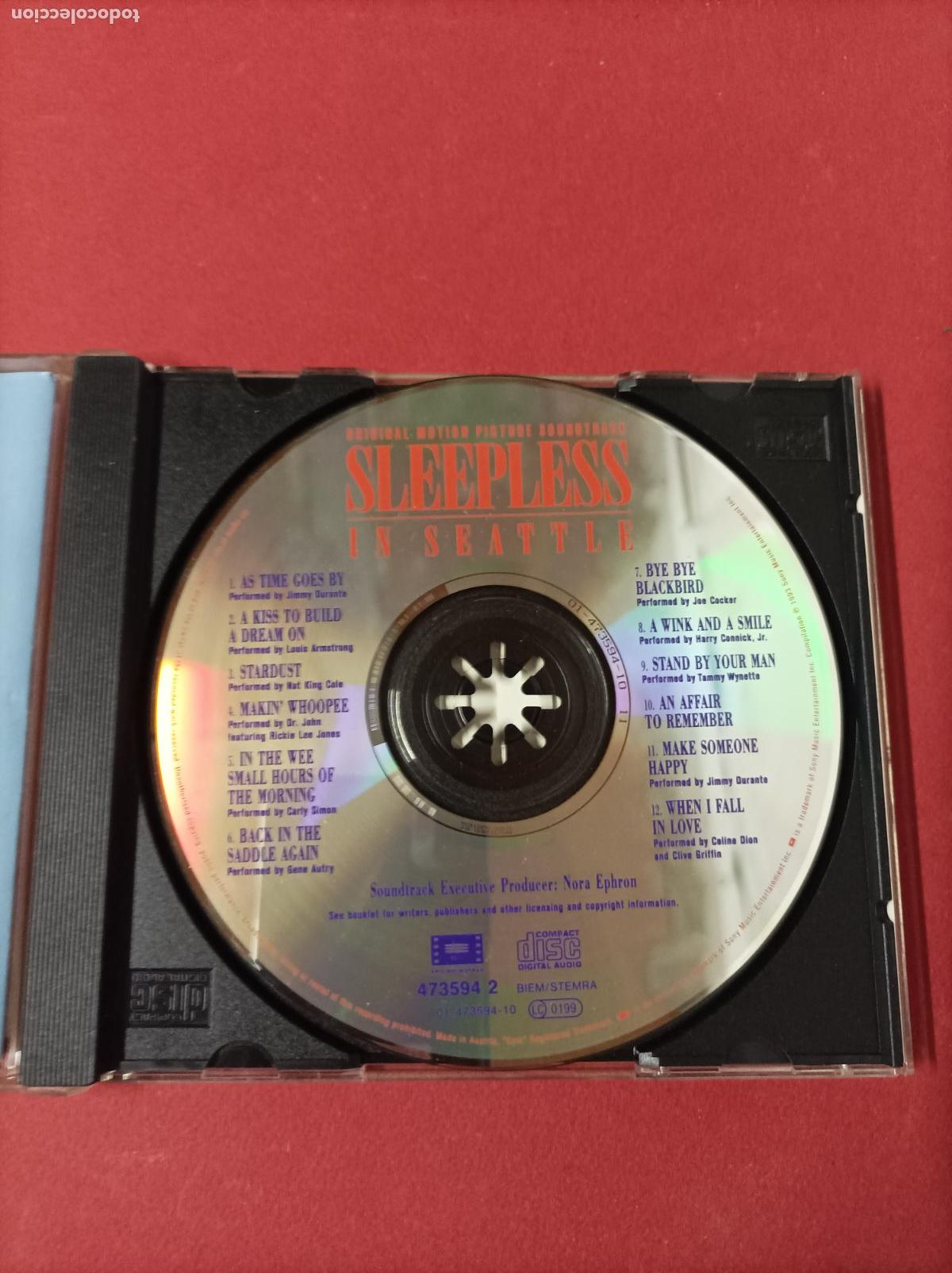 CDs de m&uacute;sica: COMPACT DISC CD SLEEPLESS IN SEATTLE - Foto 3