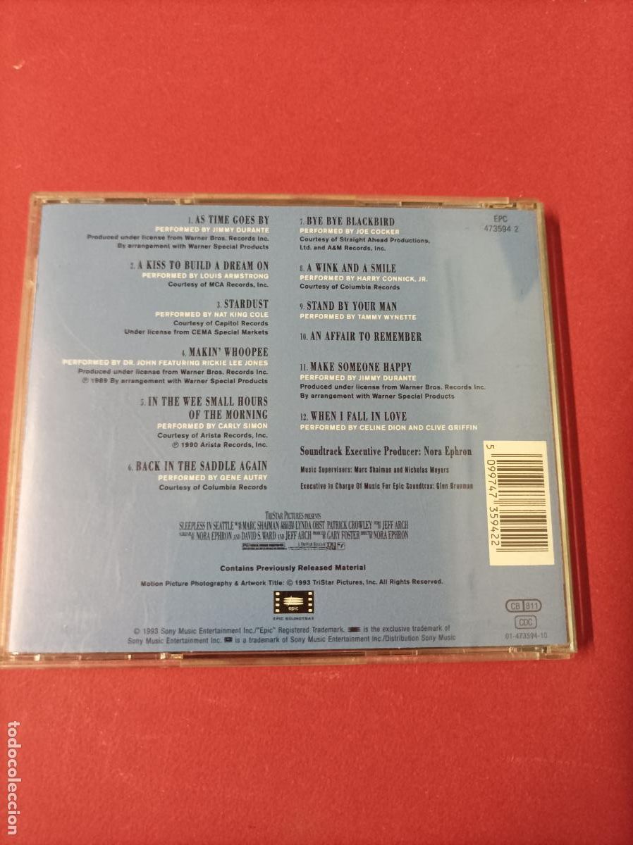 CDs de m&uacute;sica: COMPACT DISC CD SLEEPLESS IN SEATTLE - Foto 4