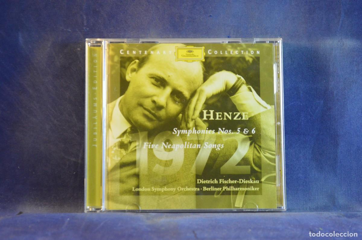 Musik-CDs: 1972 HANS WERNER HENZE - SYMPHONIES NOS 5 Y 6 FIVE NEAPOLITAN SONGS - CD