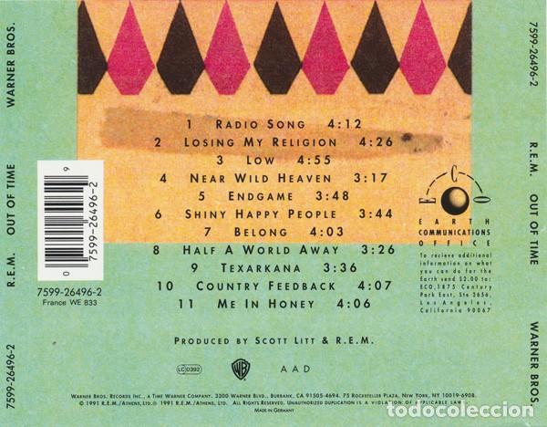 CDs de m&uacute;sica: REM - Out of Time ---- - Foto 2