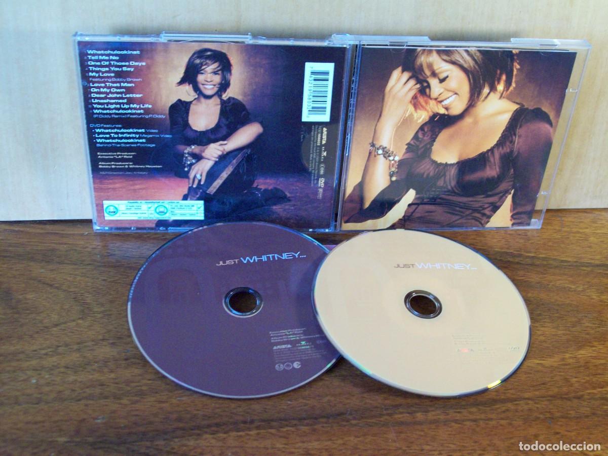 CDs de m&uacute;sica: WHITNEY HOUSTON -- JUST WHITNEY - CD + DVD - Foto 1