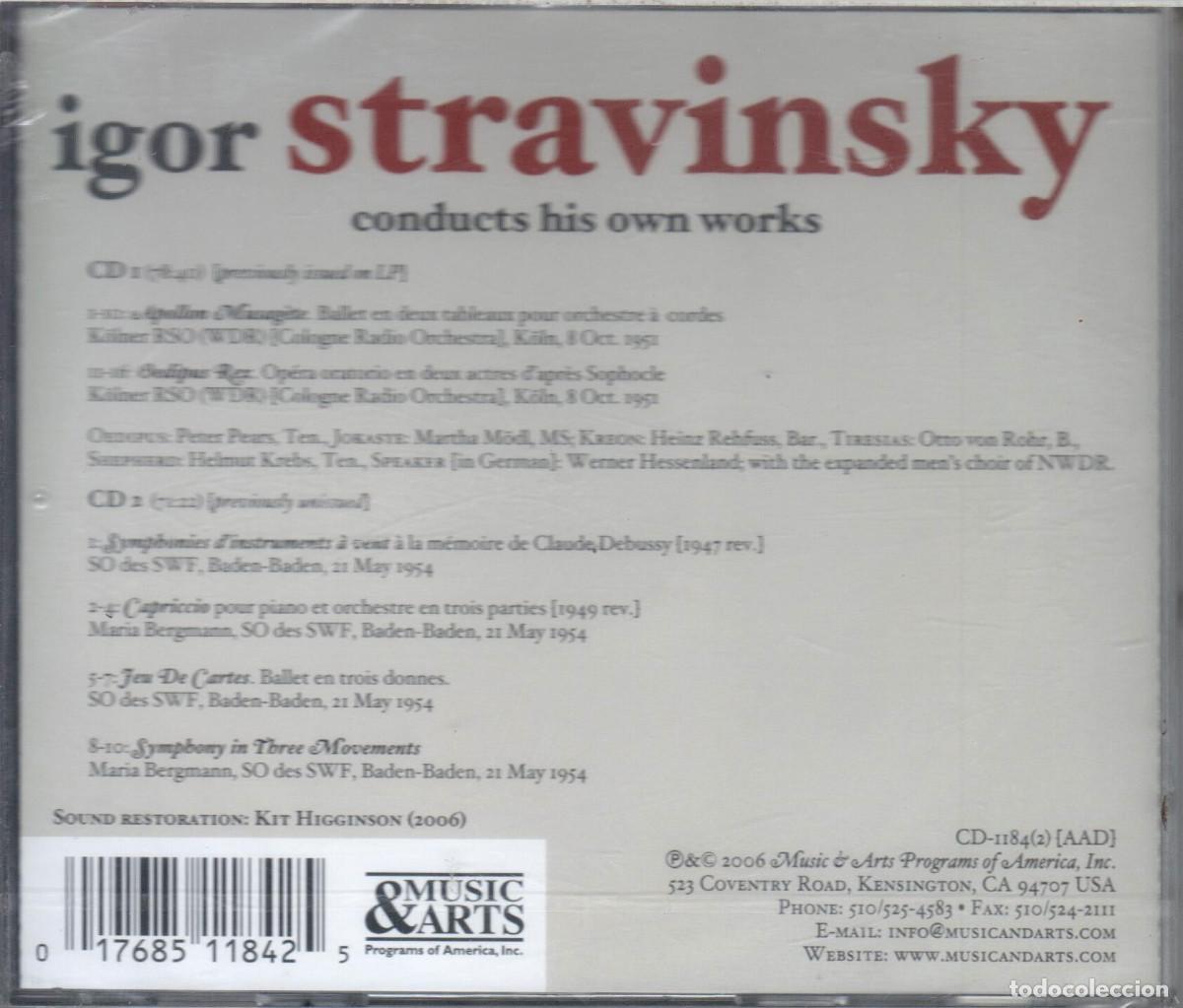 CDs de m&uacute;sica: Stravinsky dirige Stravinsky 2 CDs Nuevo precintado - Foto 2