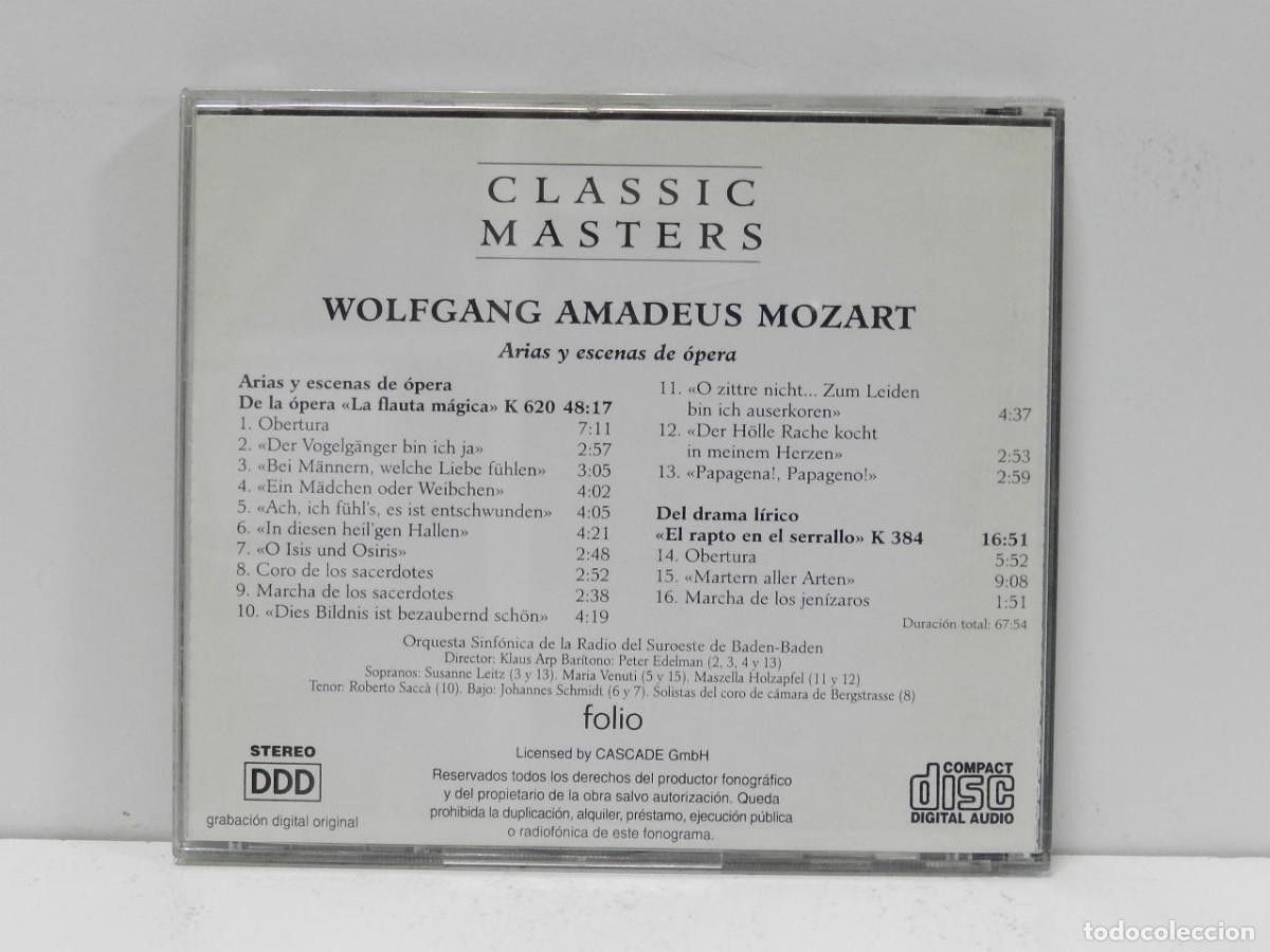 CDs de m&uacute;sica: DISCO CD. Mozart &ndash; Arias Y Escenas De &Oacute;pera. COMPACT DISC. - Foto 2