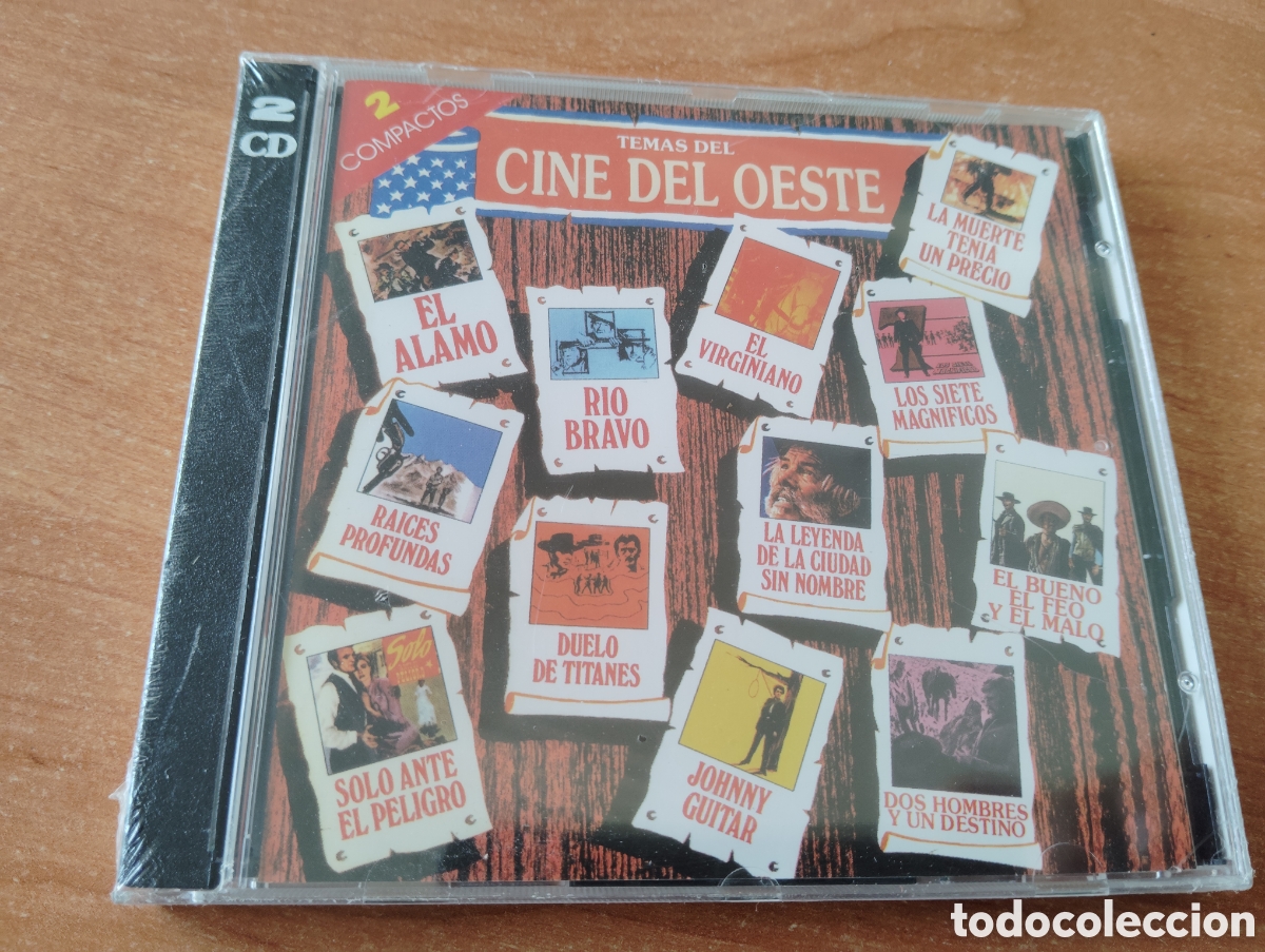 CDs de m&uacute;sica: TEMAS DEL CINE DEL OESTE / SET CON 2 CDS NUEVO Y PRECINTADO. - Foto 1
