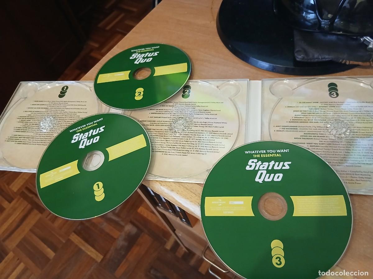 CDs de m&uacute;sica: BOX 3 CDS STATUS QUO: THE ESSENTIAL - Foto 3