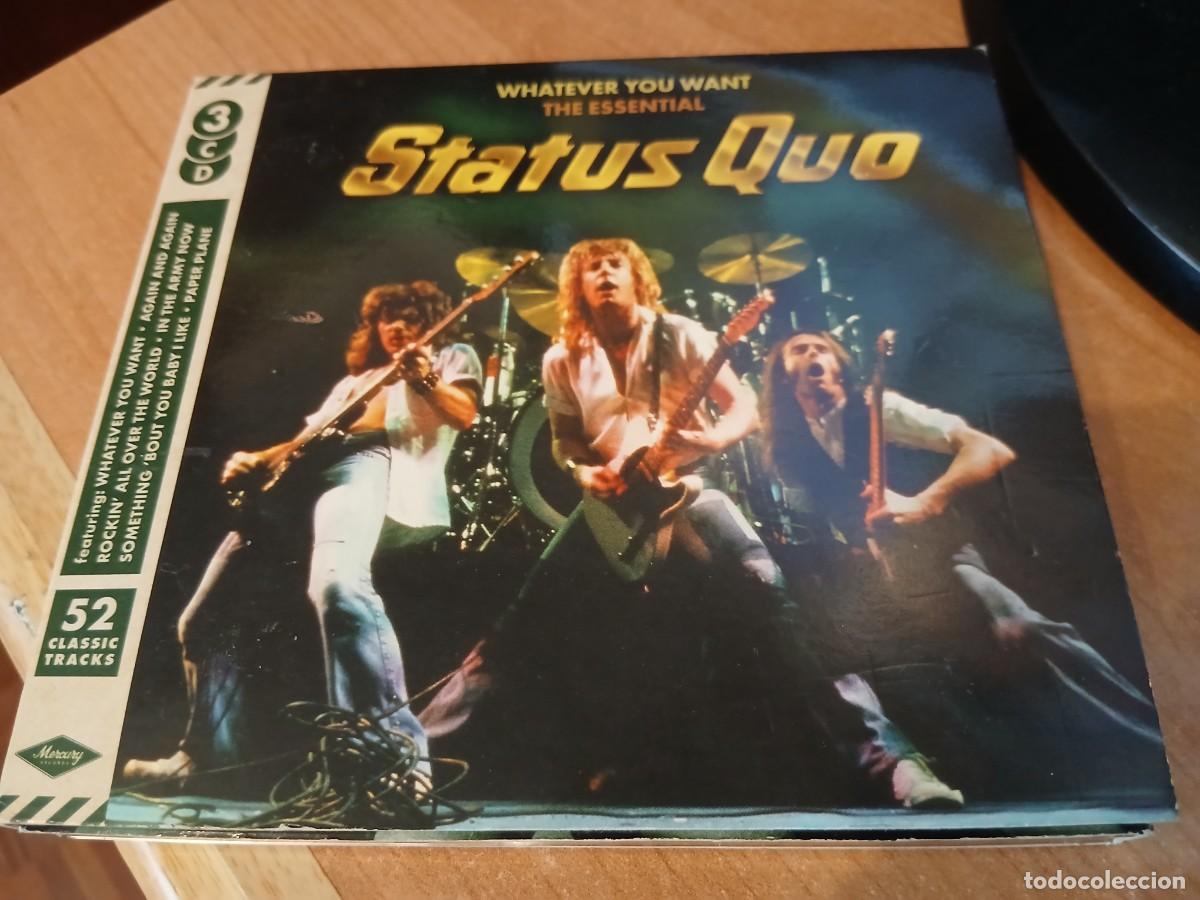 CDs de m&uacute;sica: BOX 3 CDS STATUS QUO: THE ESSENTIAL - Foto 1