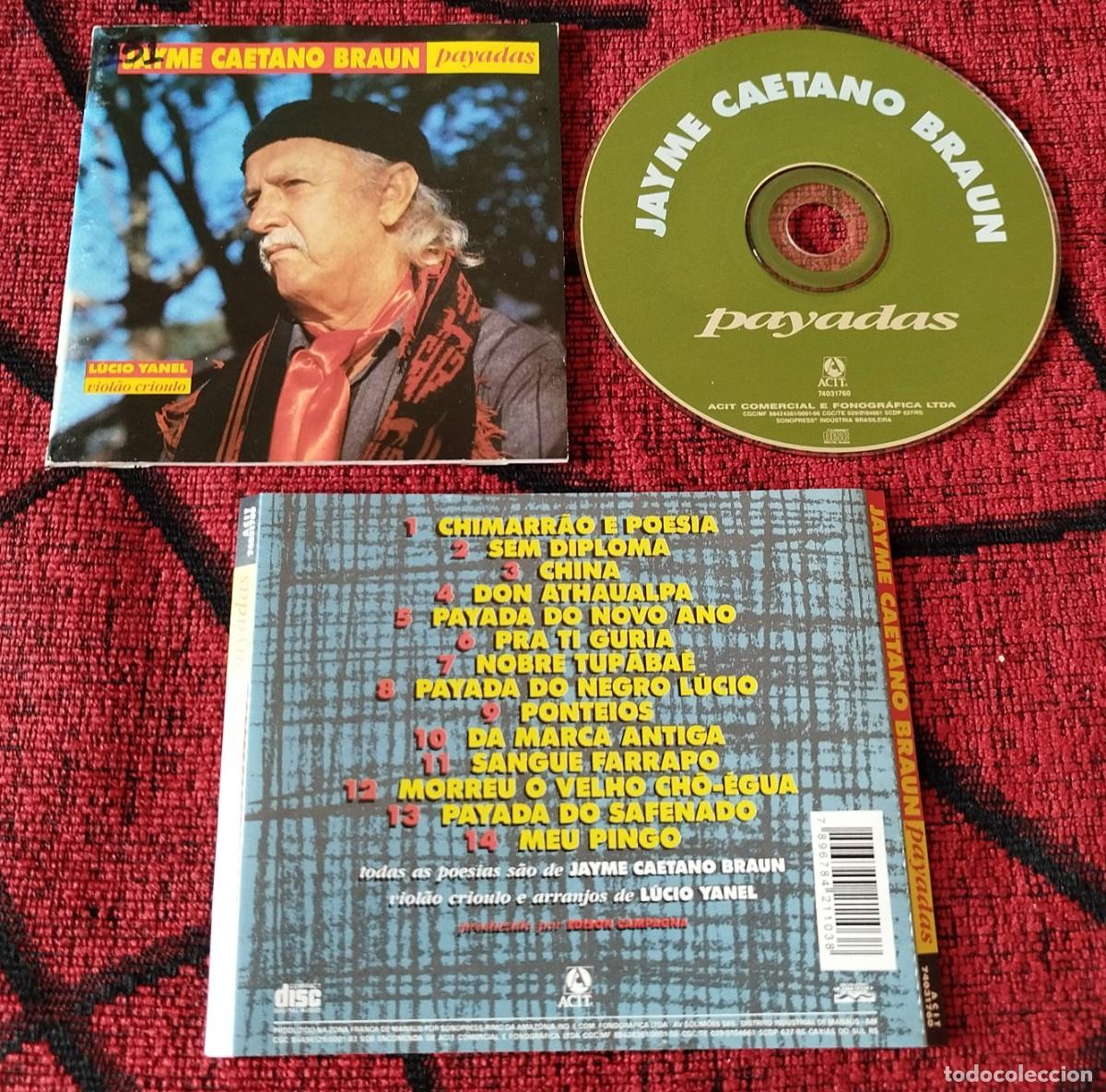 CDs de m&uacute;sica: JAYME CAYETANO BRAUN ** Payadas ** CD BRASIL - Foto 1