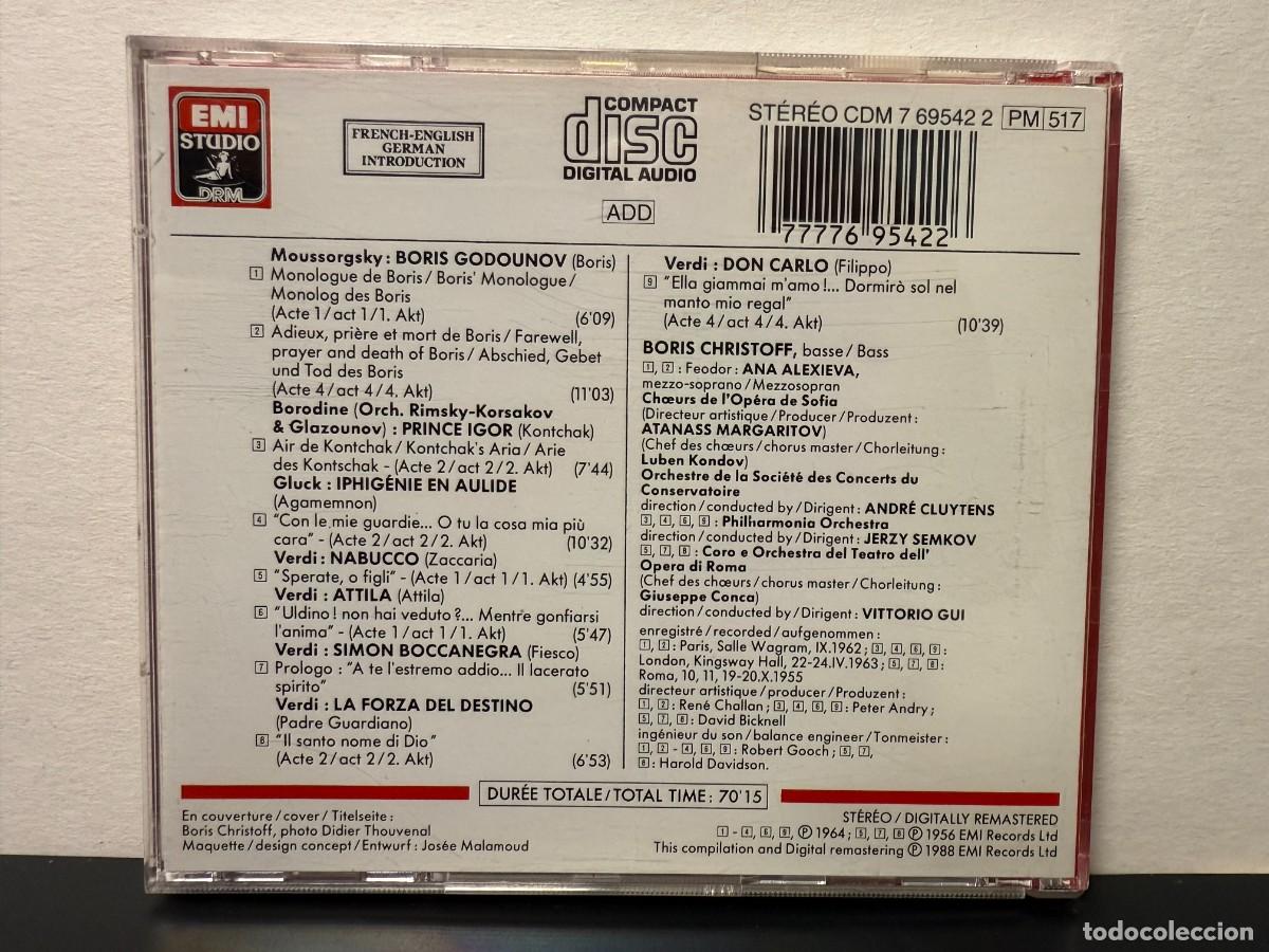 CDs de m&uacute;sica: Boris Christoff - Airs DOpera (CD) - Foto 2