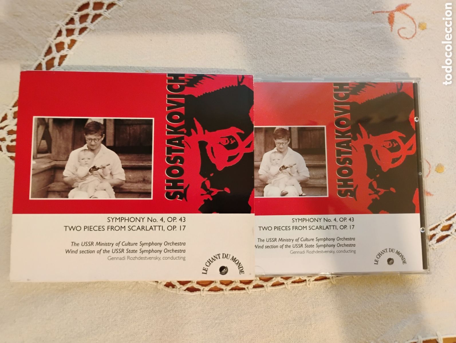 Musik-CDs: Shostakovich: Sinfon&iacute;a n&deg; 4. Dos piezas de Scarlatti. Rozhdestvensky. Praga