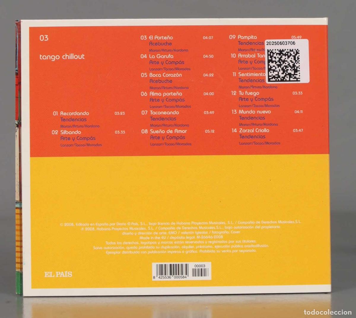 CDs de m&uacute;sica: CD. CAMINITO TANGO CHILLOUT - 03 - Foto 2