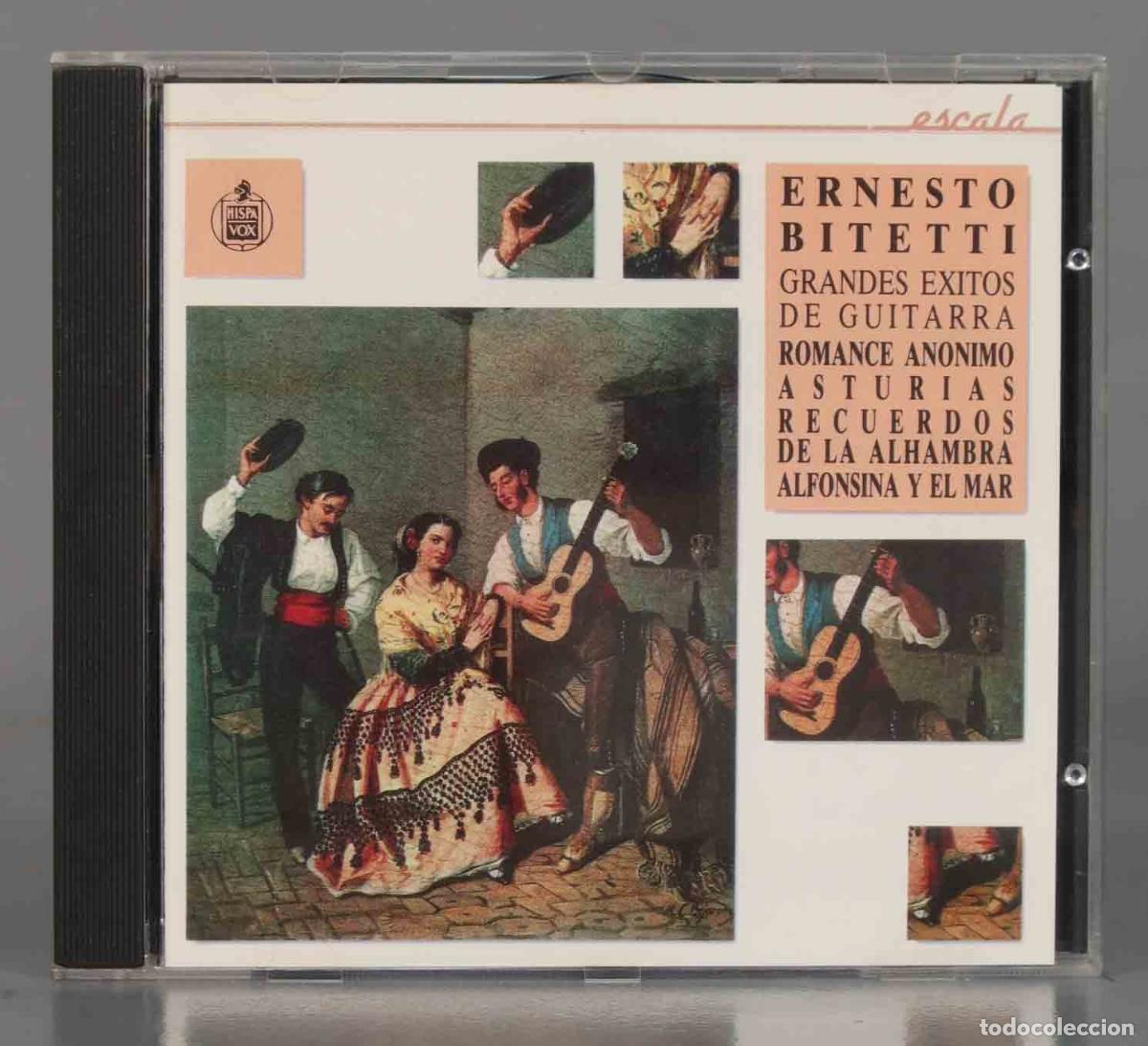 CDs de M&uacute;sica: CD. ERNESTO BITETTI: ROMANCE ANONIMO, ASTURIAS, RECUERDOS DE LA ALHAMBRA, ALFONSINA Y EL MAR