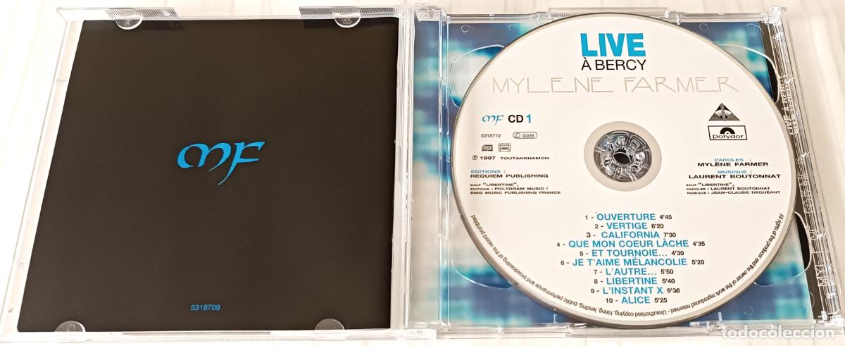 CDs de m&uacute;sica: CD MYLENE FARMER - LIVE A BERCY POLYDOR 2 CD&acute;S EDIC. EU - 2009 - Foto 2