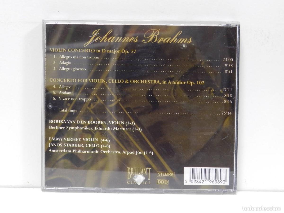 CDs de m&uacute;sica: DISCO CD. Brahms &ndash; Brahms Violin Concerto Double Concerto. COMPACT DISC. - Foto 2