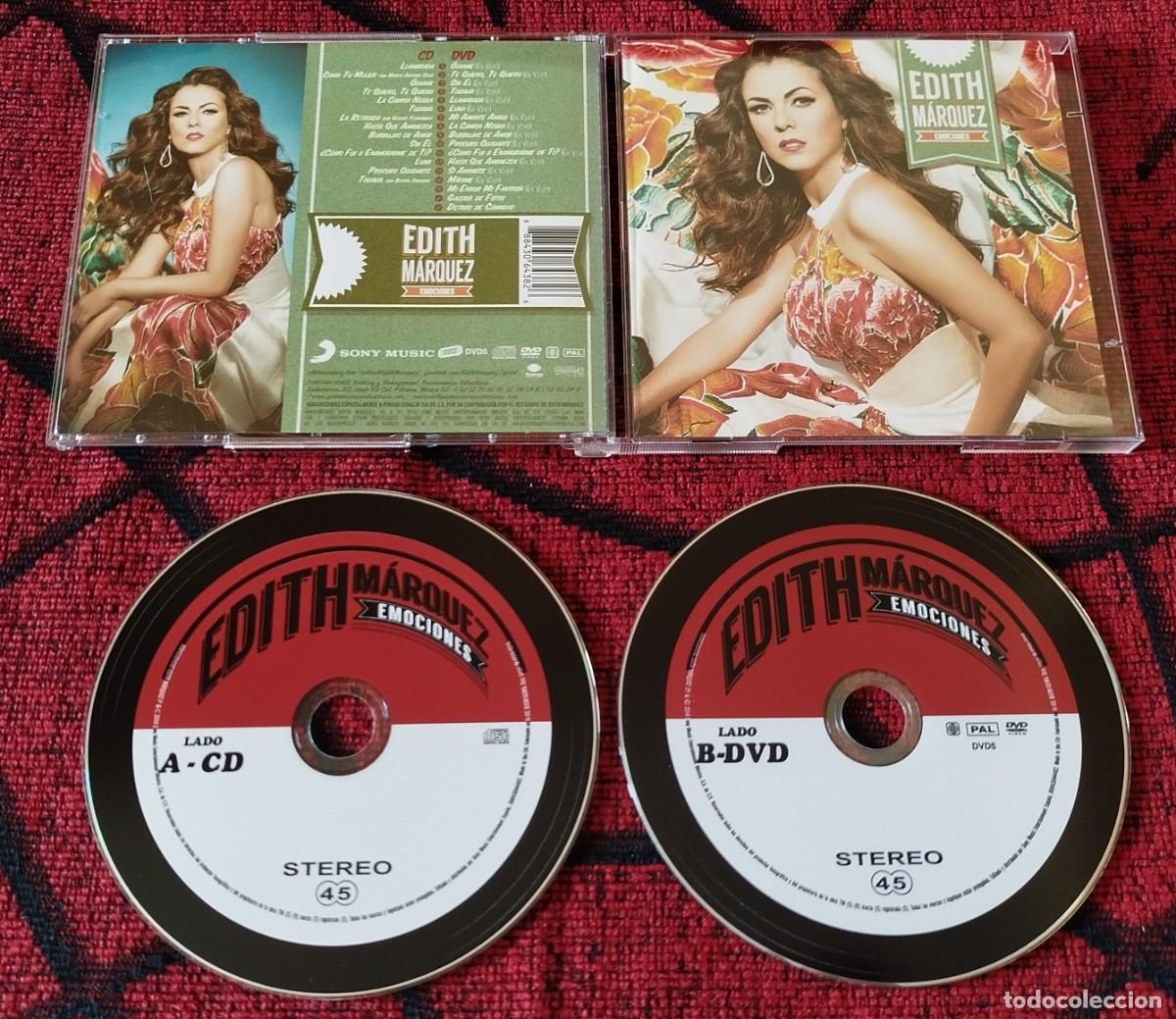 CDs de m&uacute;sica: EDITH MARQUEZ ** Emociones ** 2014 EU CD + DVD - Foto 1