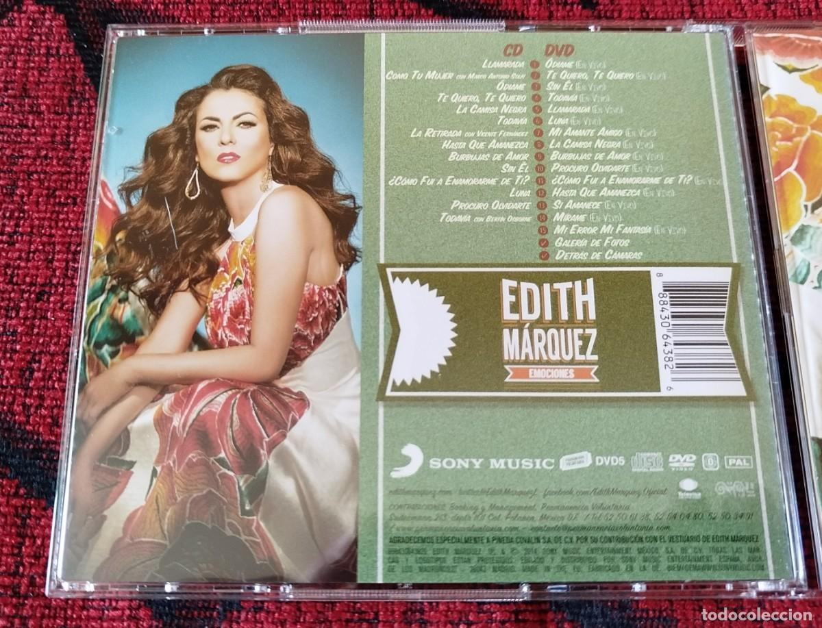 CDs de m&uacute;sica: EDITH MARQUEZ ** Emociones ** 2014 EU CD + DVD - Foto 2