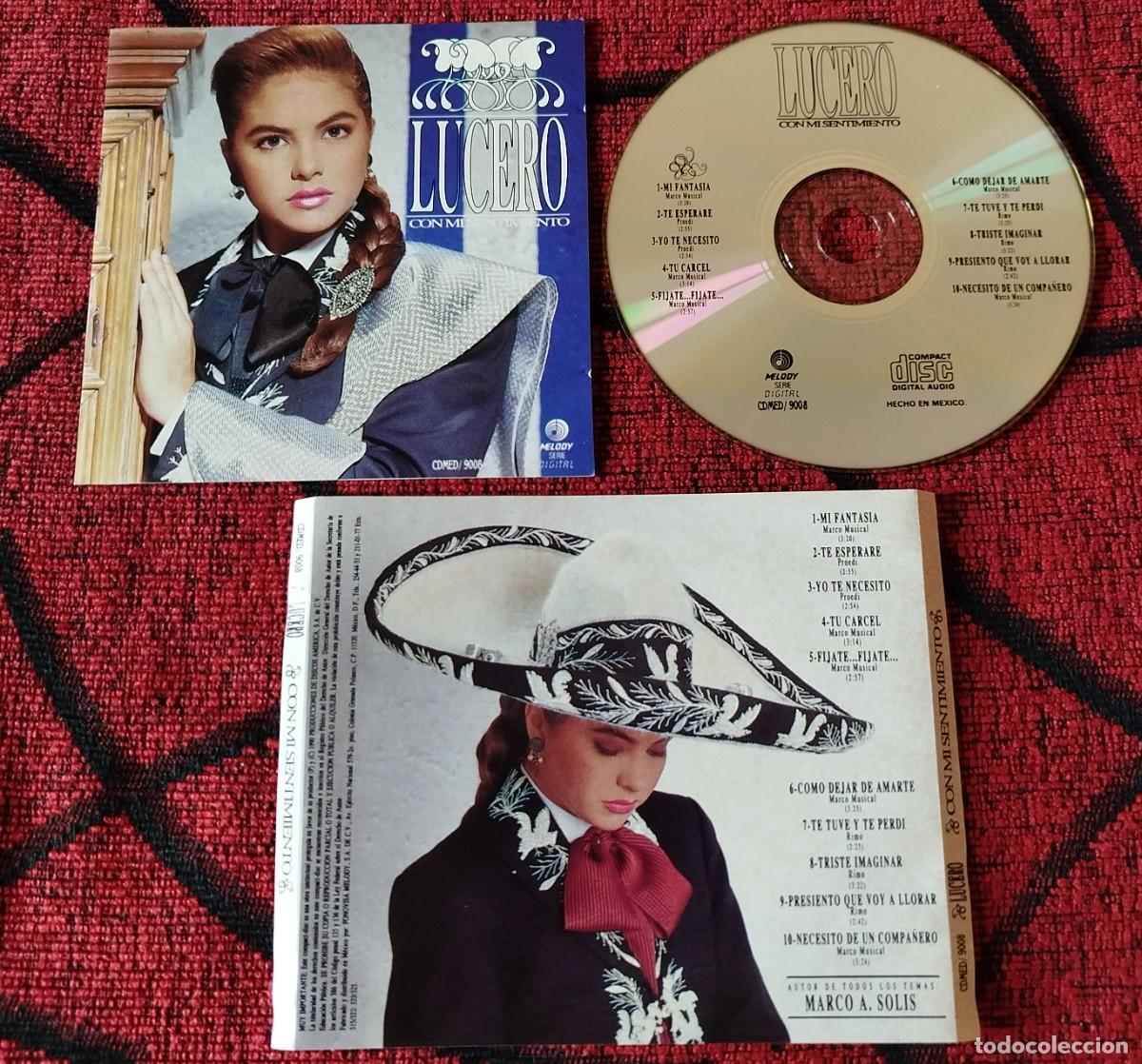 CDs de m&uacute;sica: LUCERO ** Con Mi Sentimiento ** 1990 MEXICO CD - Foto 1
