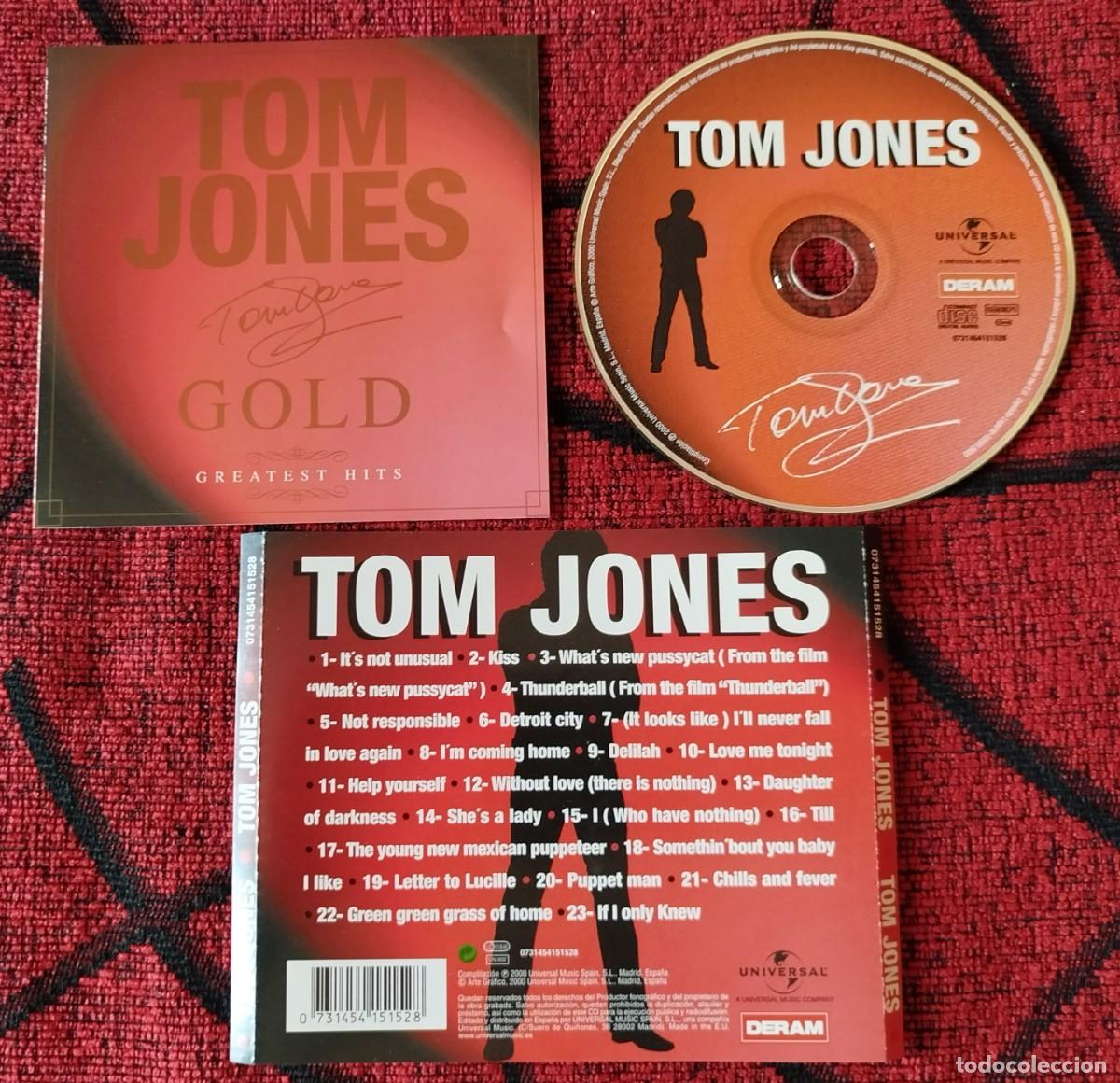 CDs de m&uacute;sica: TOM JONES ** Gold - Greatest Hits ** CD 2000 - Foto 1