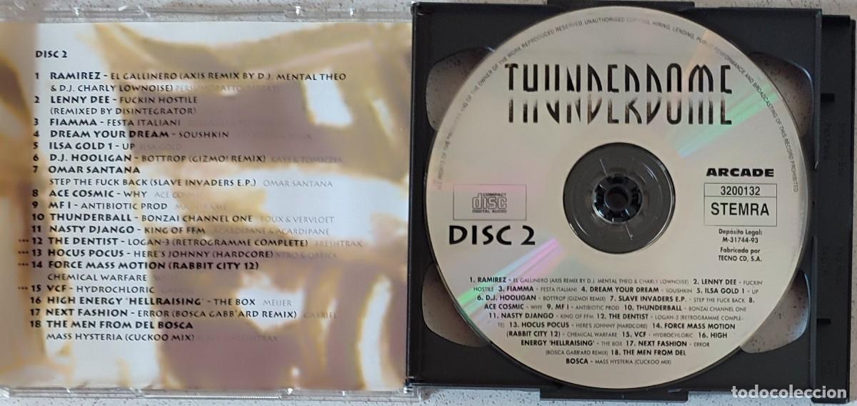 CDs de m&uacute;sica: THUNDERDOME - VARIOS - 2CD - 36 TEMAS - ED. ESPA&Ntilde;OLA - ARCADE - Foto 3