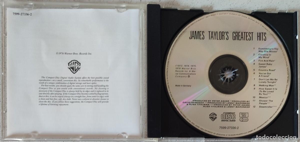 CDs de m&uacute;sica: JAMES TAYLOR - GRANDES EXITOS - CD - 12 TEMAS - Foto 2