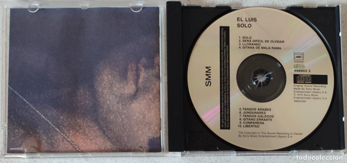 CDs de m&uacute;sica: EL LUIS - SOLO - CD - 2000- 10 TEMAS - - Foto 2