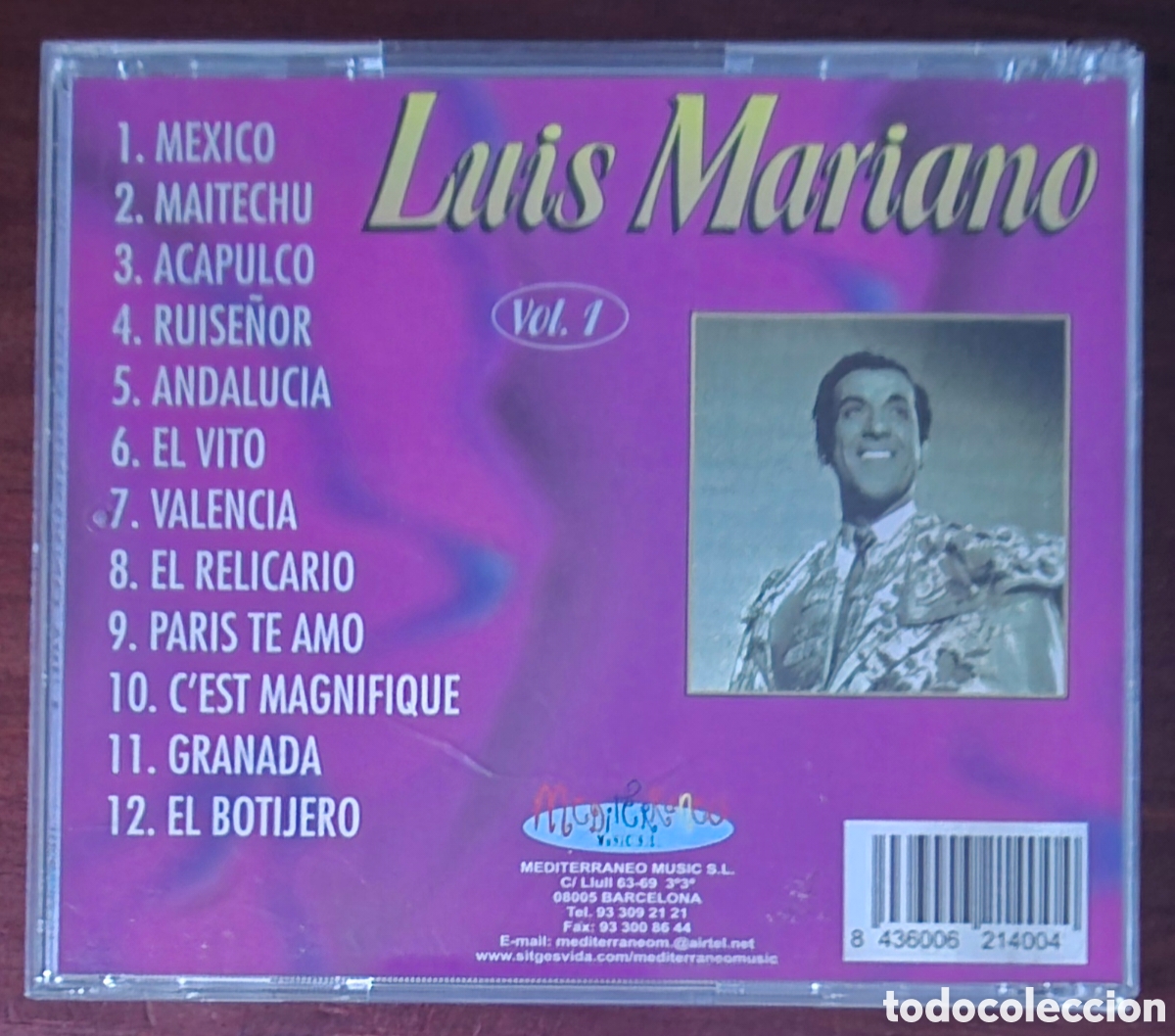 CDs de m&uacute;sica: CD - LUIS MARIANO - VOL.1 - Foto 2