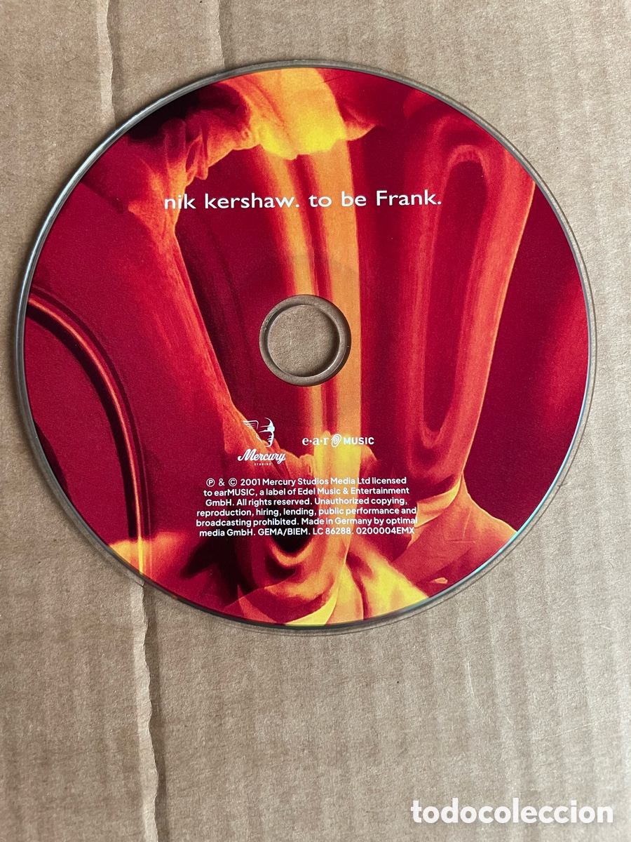 CDs de m&uacute;sica: Nik Kershaw - To be Frank / CD - Foto 5