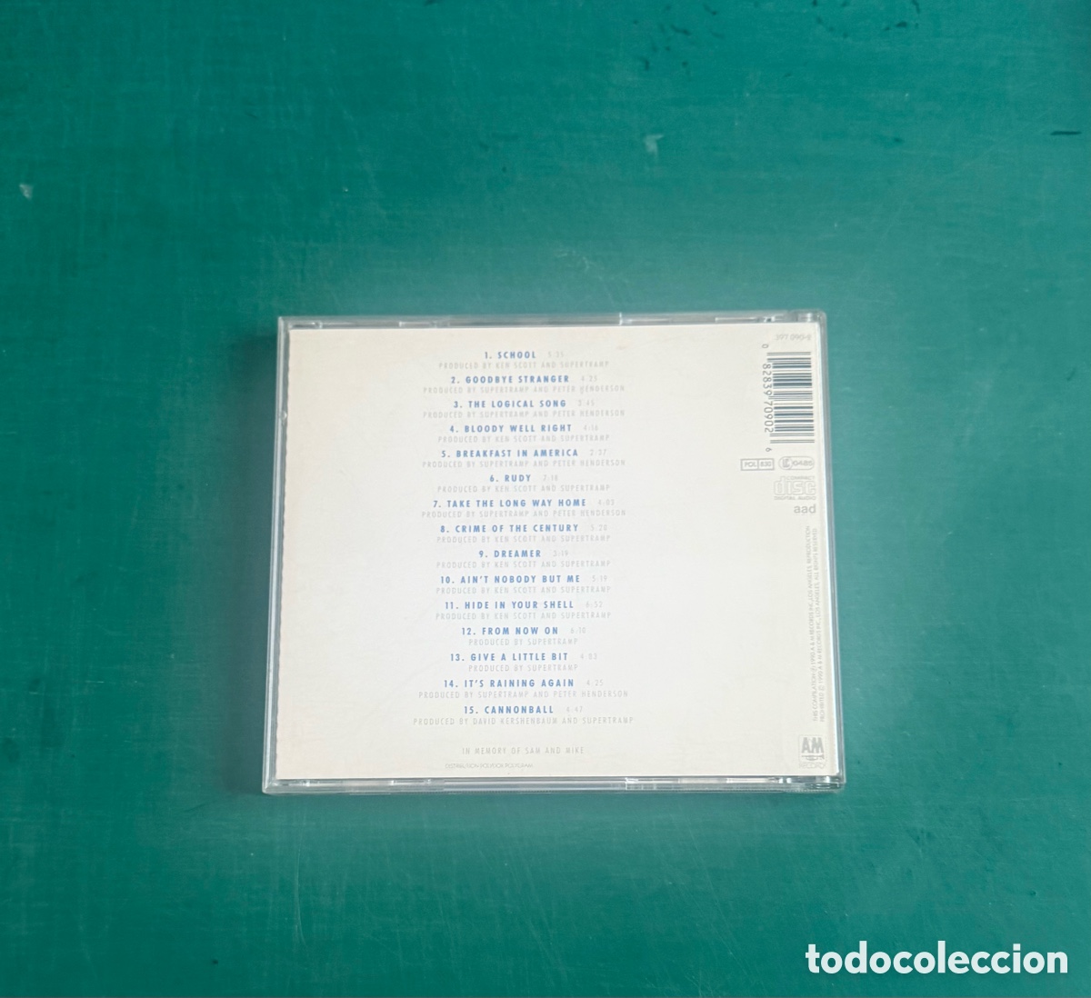 CDs de m&uacute;sica: CD Supertramp The very best - Foto 3