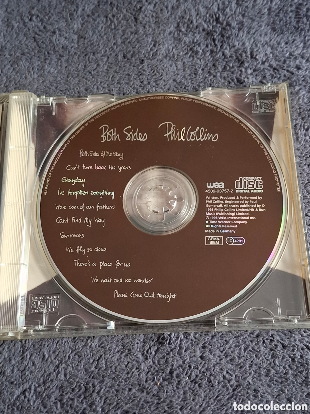 CDs de m&uacute;sica: CD46. Phil Collins - Both Sides, Wea, 1993. - Foto 2