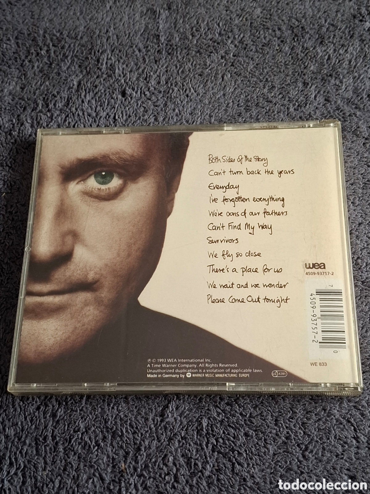 CDs de m&uacute;sica: CD46. Phil Collins - Both Sides, Wea, 1993. - Foto 5