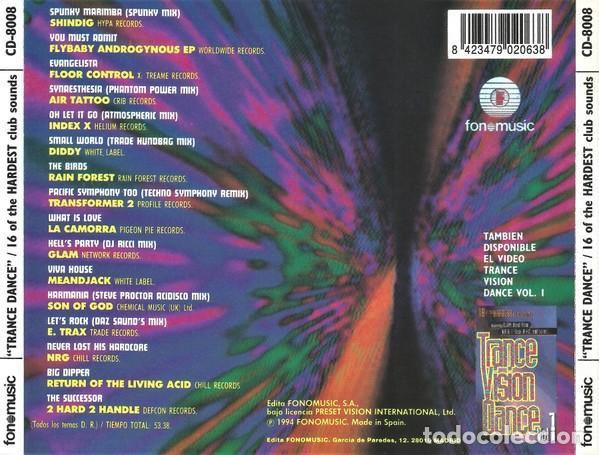 CDs de m&uacute;sica: Trance Dance - Various - Foto 2