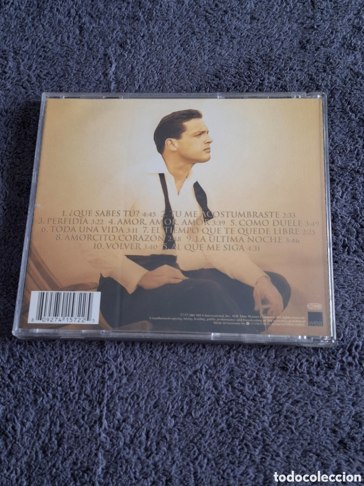 CDs de m&uacute;sica: CD46. Luis Miguel - Mis Romances, Wea 2001. - Foto 3