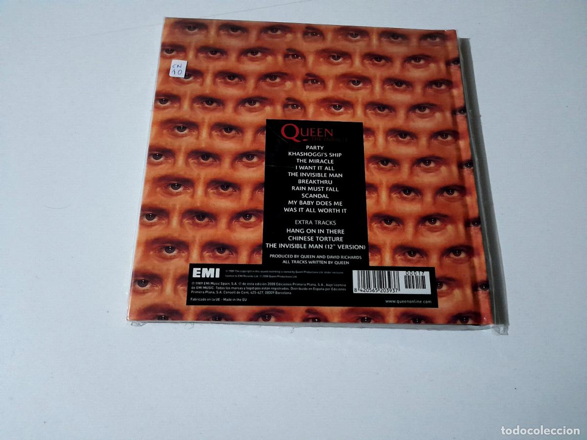 CDs de m&uacute;sica: QUEEN &rdquo;THE MIRACLE&rdquo; CD + LIBRO 13 TRACKS COMO NUEVO - Foto 2