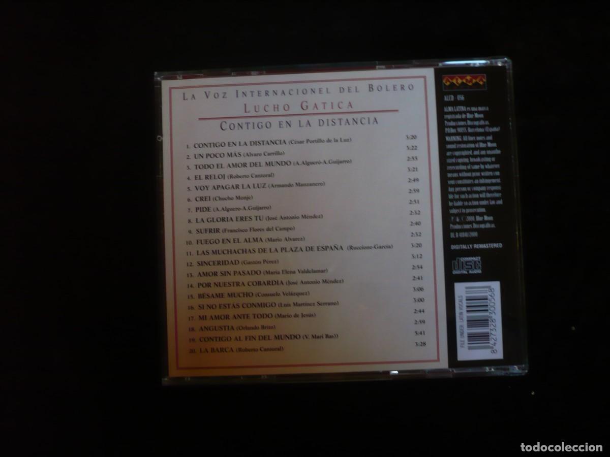 CDs de m&uacute;sica: lucho gatica - contigo en la distancia - cd como nuevo - Foto 2