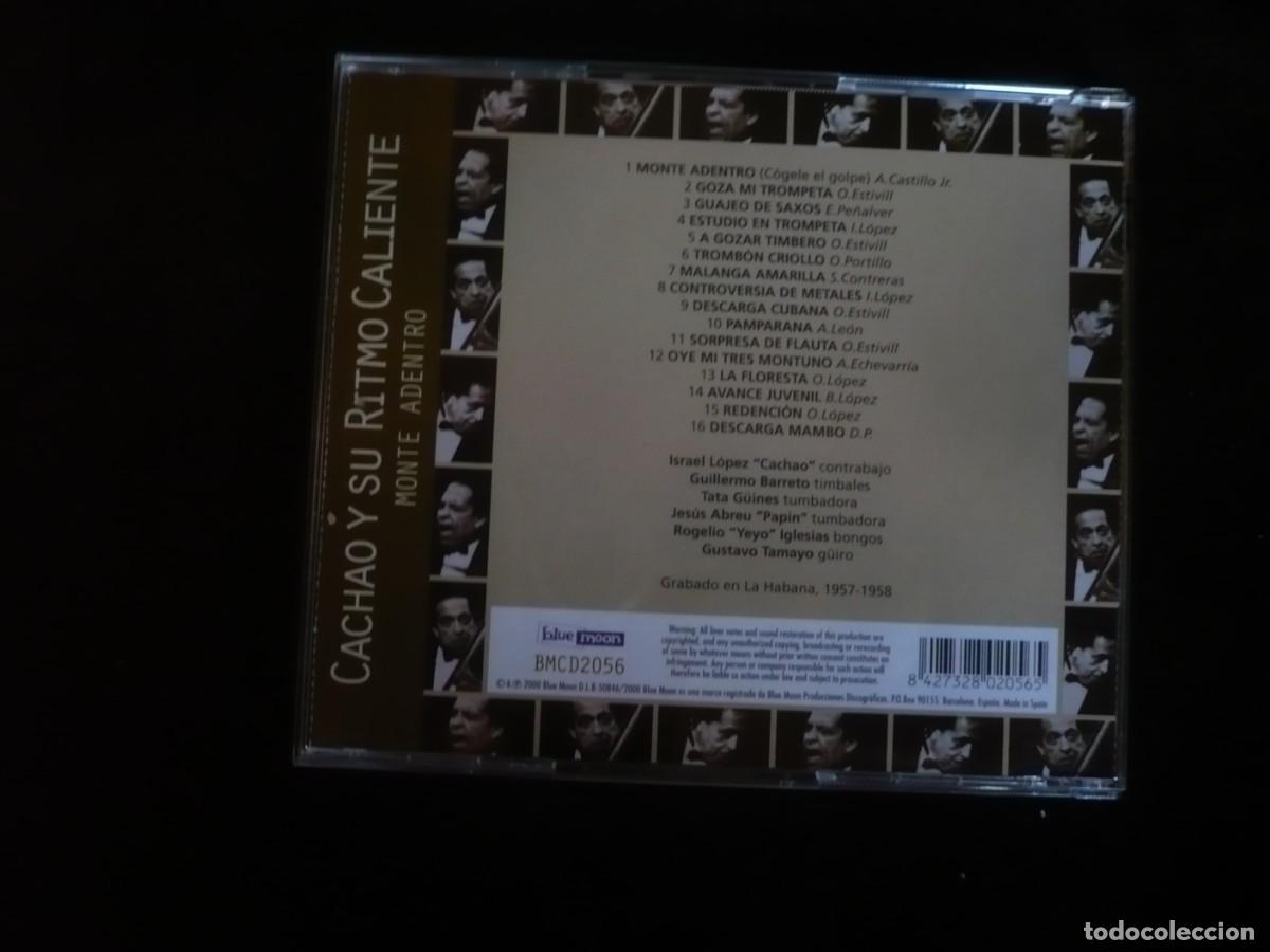 CDs de m&uacute;sica: cachao y su ritmo caliente - monte adentro - cd como nuevo - Foto 2