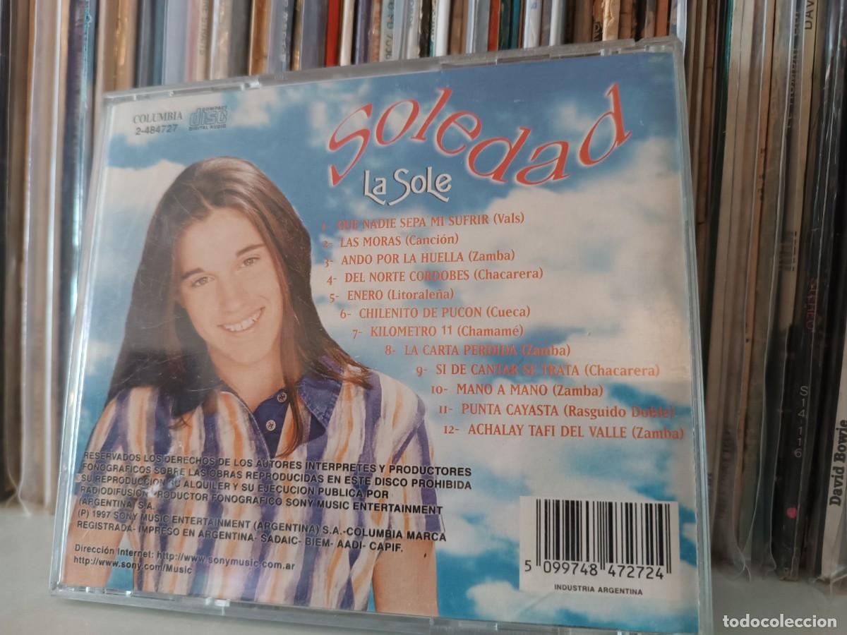 CDs de m&uacute;sica: Soledad &lrm;&ndash; La Sole - cd Argentina 1997 - Foto 2