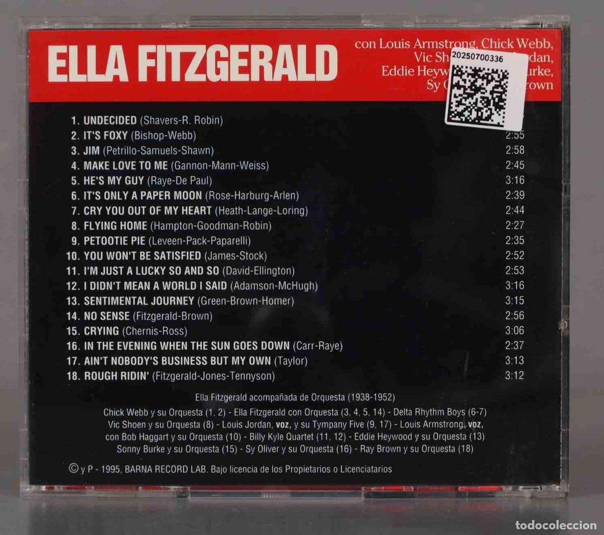 CDs de m&uacute;sica: CD. Ella Fitzgerald &ndash; Ella Fitzgerald - Foto 2