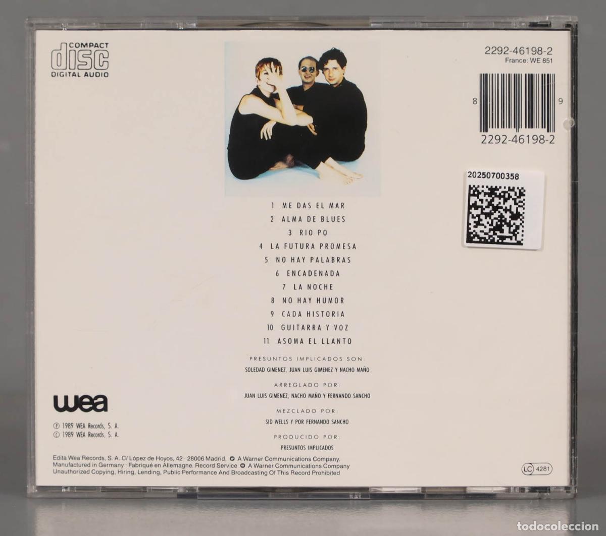CDs de m&uacute;sica: CD. Presuntos Implicados &ndash; Alma De Blues - Foto 2