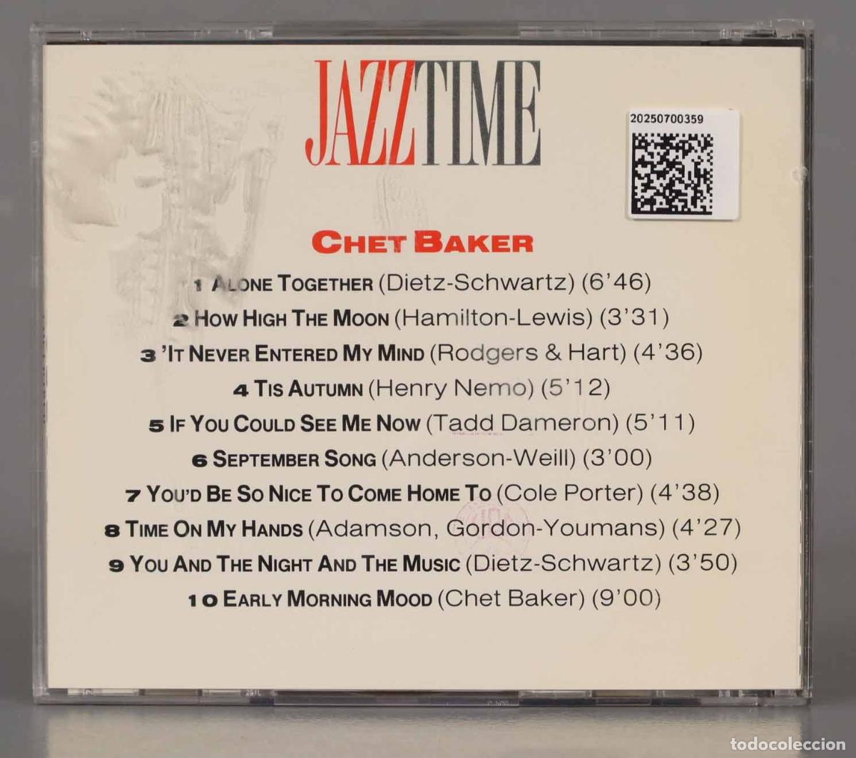 CDs de m&uacute;sica: CD. Chet Baker &ndash; Chet Baker - Foto 2