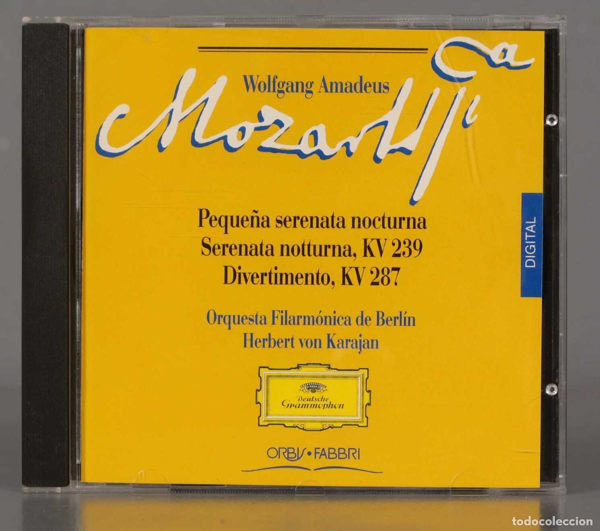 CDs de M&uacute;sica: CD. MOZART. KVV 239 287- KARAJAN